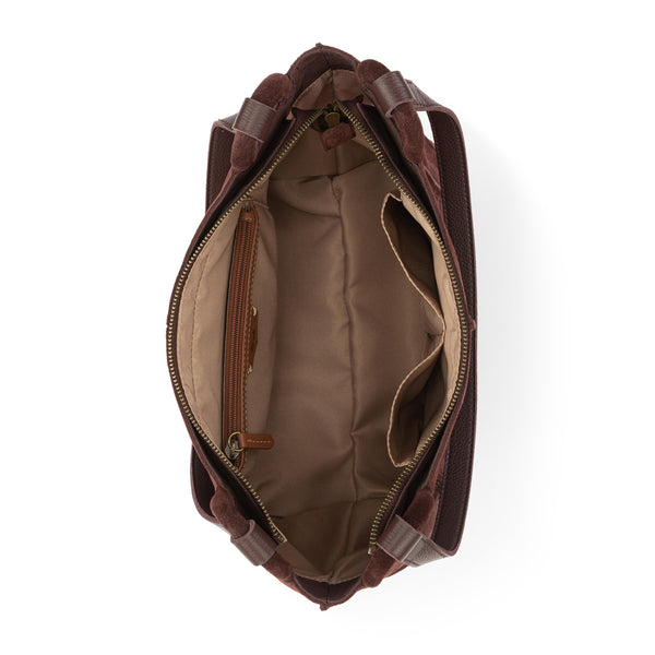 Sakroots Los Feliz Satchel Mahogany Suede