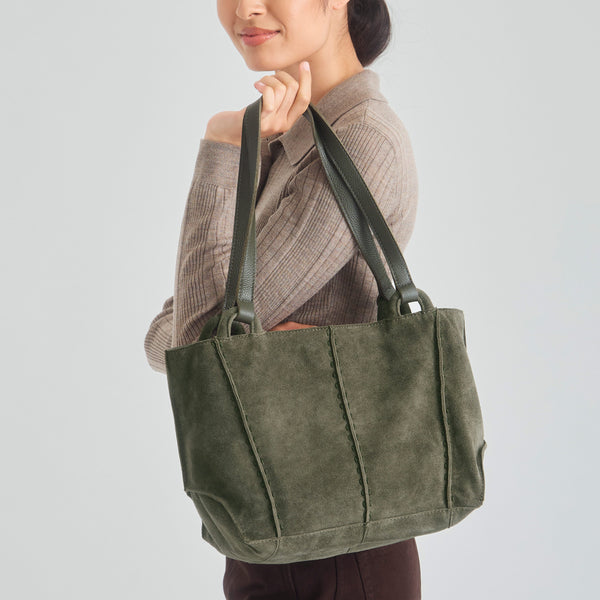 Sakroots Los Feliz Satchel Moss Suede