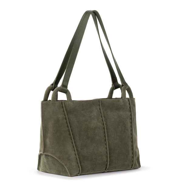Sakroots Los Feliz Satchel Moss Suede