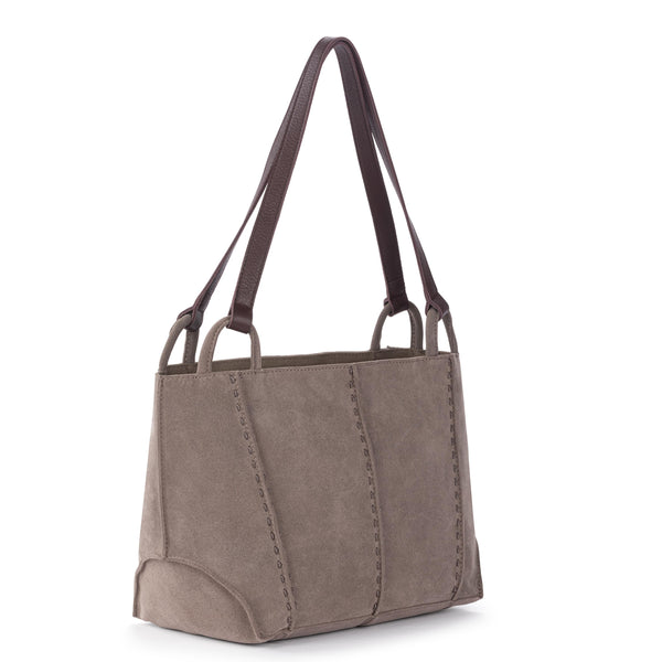 Sakroots Los Feliz Satchel Mushroom Suede