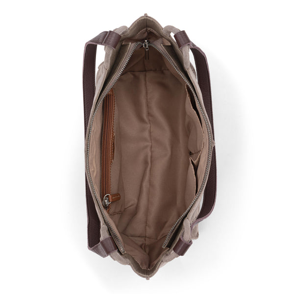 Sakroots Los Feliz Satchel Mushroom Suede