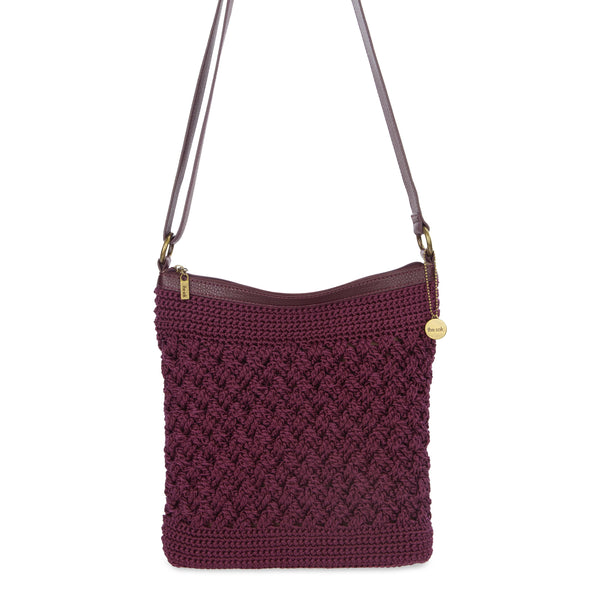 Sakroots Lucia Crossbody Black Cherry Cozy Weave