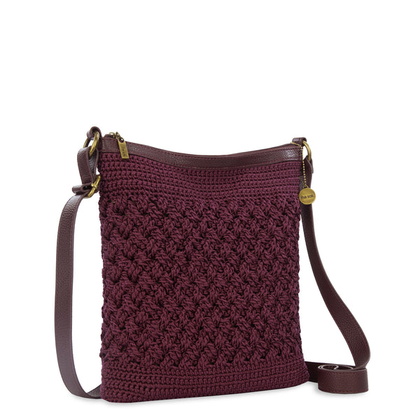 Sakroots Lucia Crossbody Black Cherry Cozy Weave