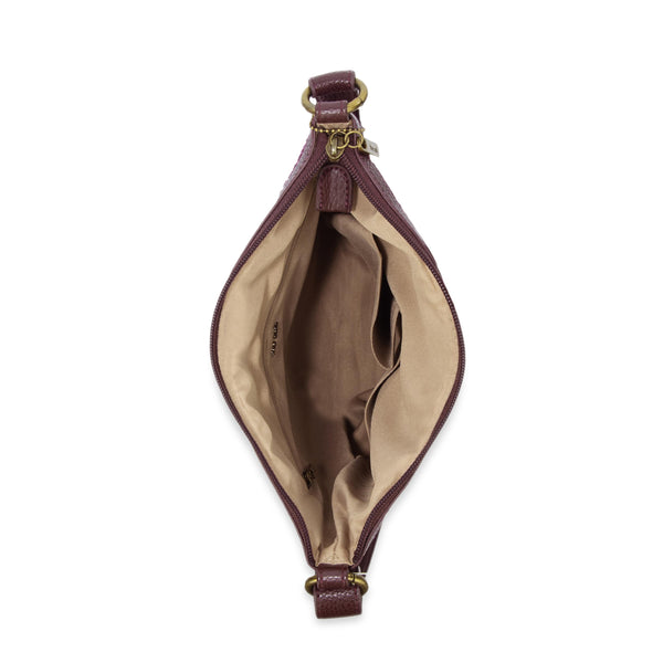 Sakroots Lucia Crossbody Black Cherry Cozy Weave