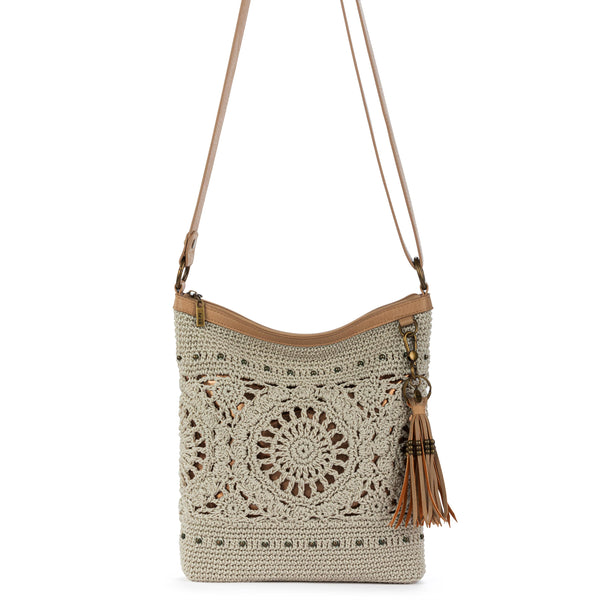 Sakroots Lucia Crossbody Natural Grey Medallion