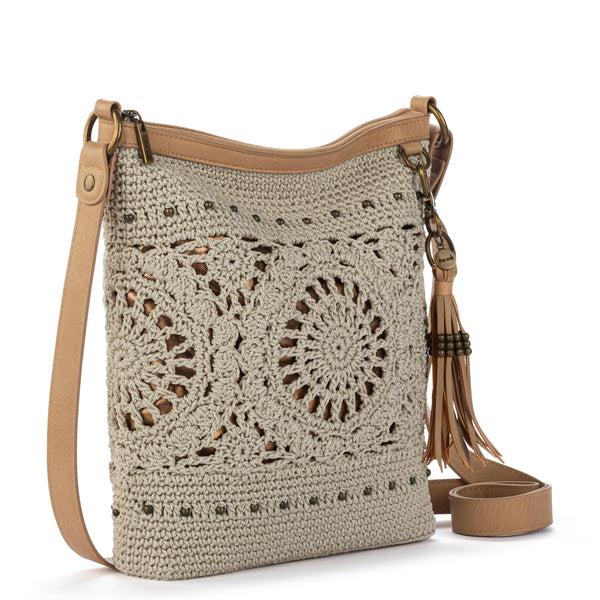 Sakroots Lucia Crossbody Natural Grey Medallion