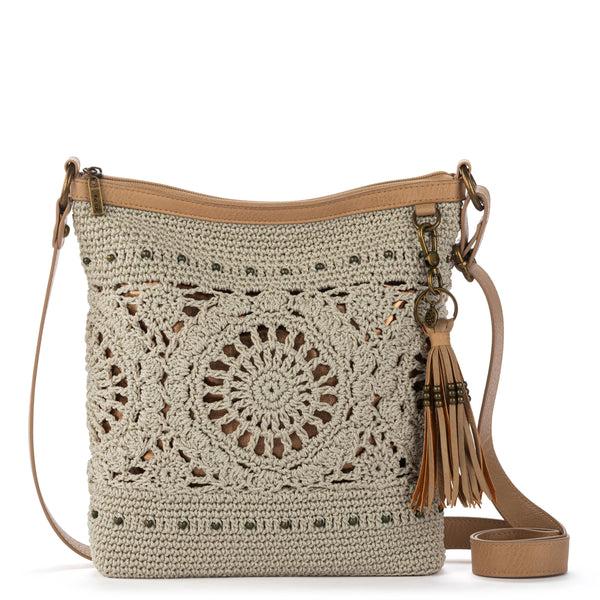 sakroots Lucia Crossbody Natural Grey Medallion