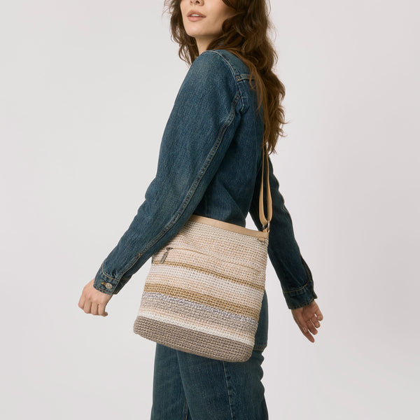 Sakroots Lucia Crossbody Sand Stripe