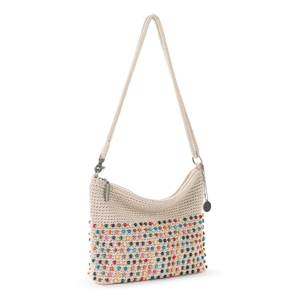 Sakroots Lumi Crossbody Ecru Multi Beads