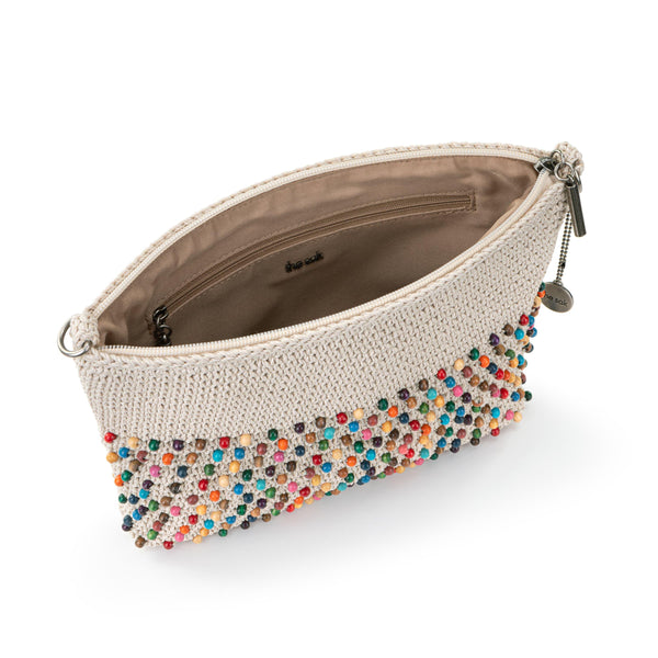 Sakroots Lumi Crossbody Ecru Multi Beads