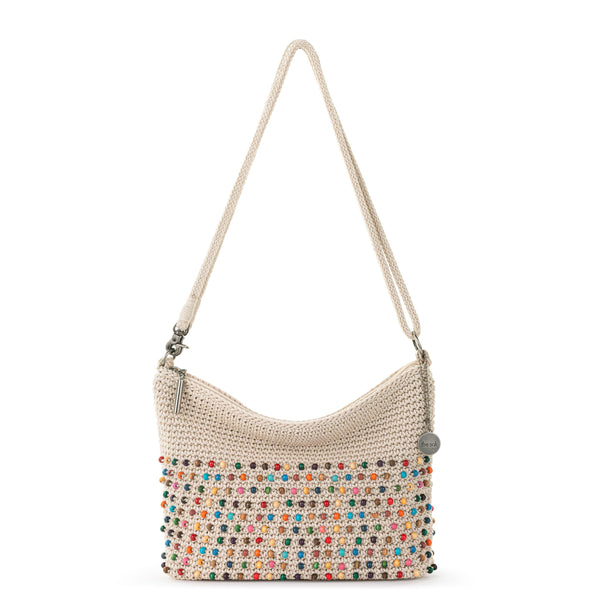 sakroots Lumi Crossbody Ecru Multi Beads