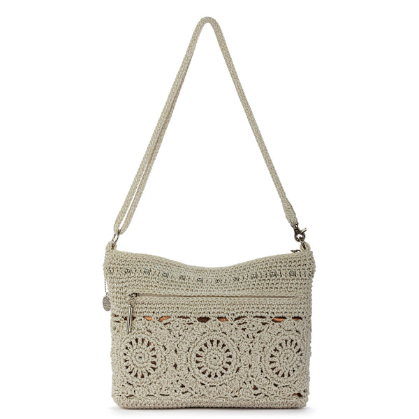Sakroots Lumi Crossbody Natural Grey Medallion