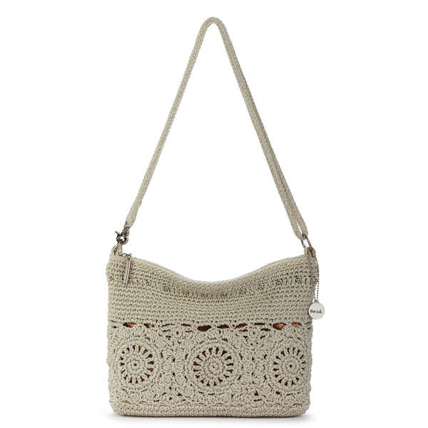 sakroots Lumi Crossbody Natural Grey Medallion