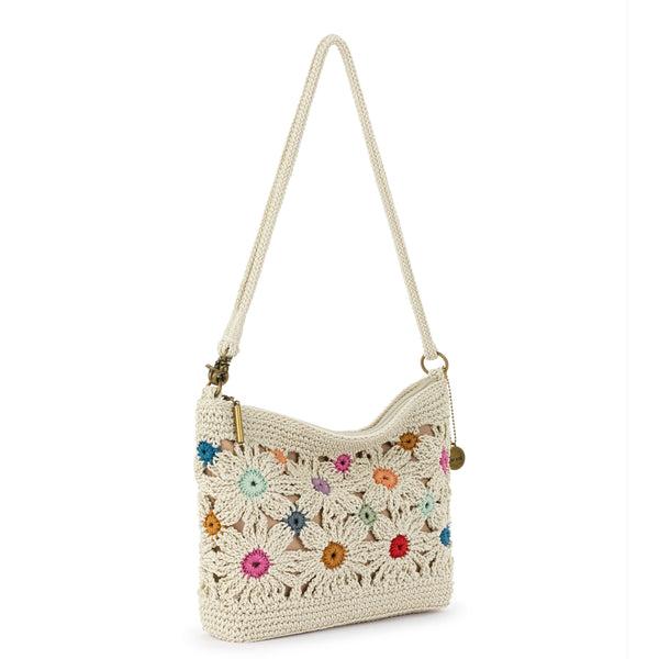Sakroots Lumi Crossbody Natural Multi Flowers