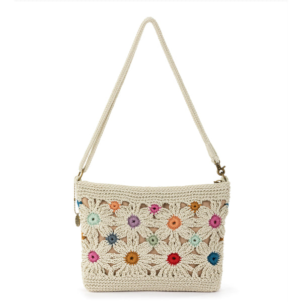 Sakroots Lumi Crossbody Natural Multi Flowers