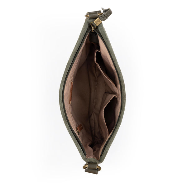 Sakroots Melrose Crossbody Moss Suede