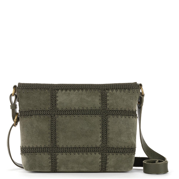 sakroots Melrose Crossbody Moss Suede Patch