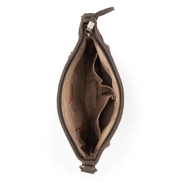 Sakroots Melrose Crossbody Mushroom Suede Patch