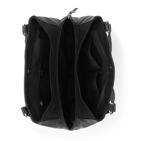 Sakroots Melrose Satchel Black Silver Stud