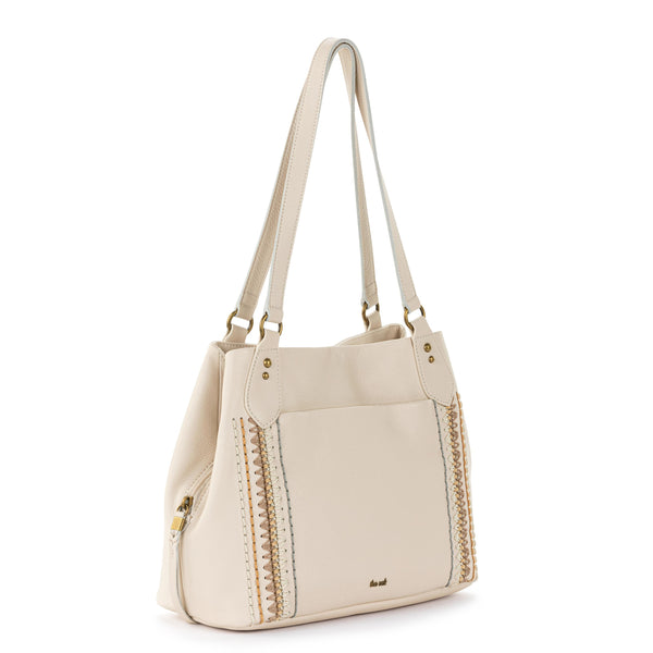 Sakroots Melrose Satchel Stone Neutral Seminyak