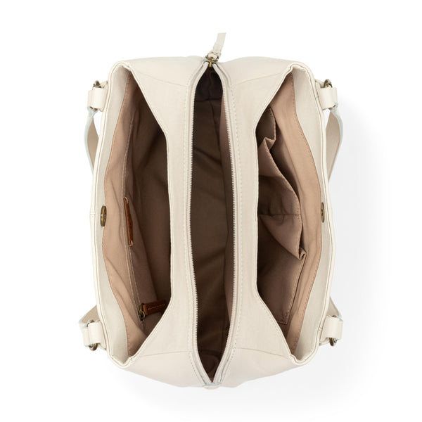 Sakroots Melrose Satchel Stone Neutral Seminyak