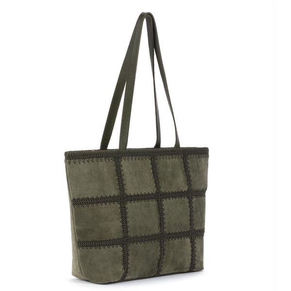 Sakroots Metro Tote Moss Suede Patch