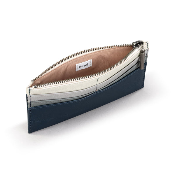 Sakroots Neva Large Card Wallet Indigo Block