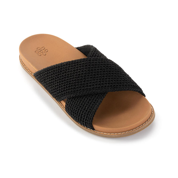 Sakroots Penelope Sandal Black