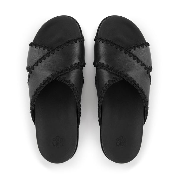 sakroots Penelope Sandal Black