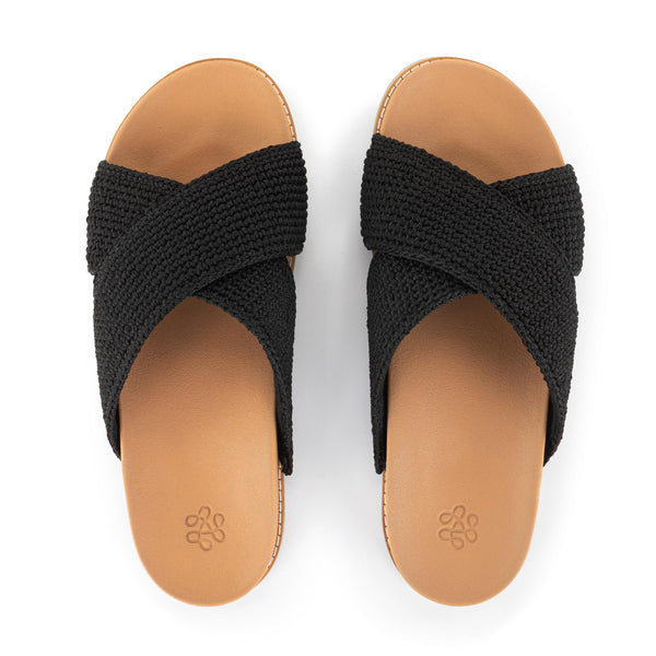 sakroots Penelope Sandal Black