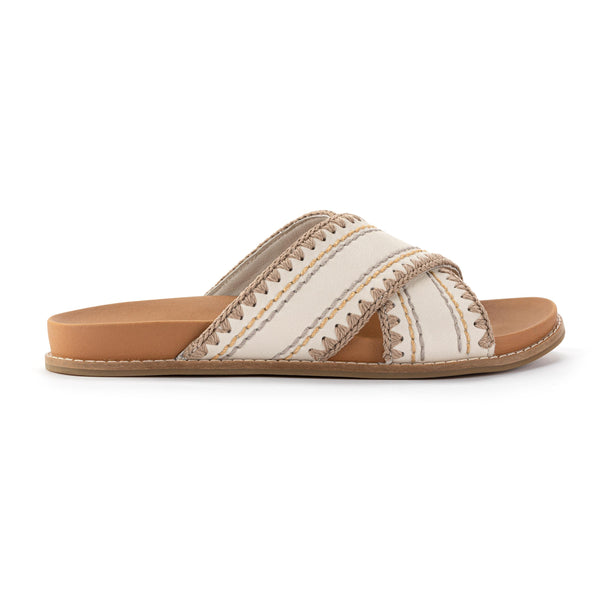 Sakroots Penelope Sandal Stone Neutral Seminyak
