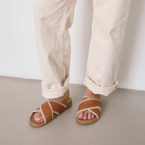 Sakroots Penelope Sandal Tobacco