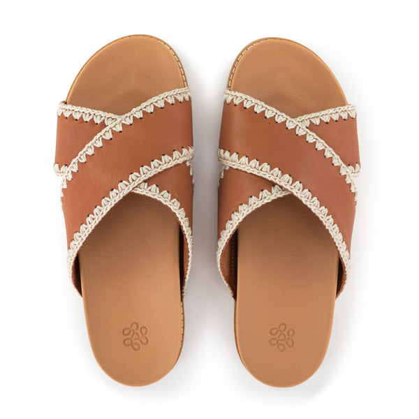sakroots Penelope Sandal Tobacco