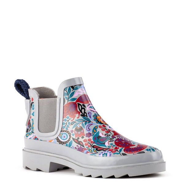 Sakroots Rhyme Rainboot Crimson Enchanted Forest