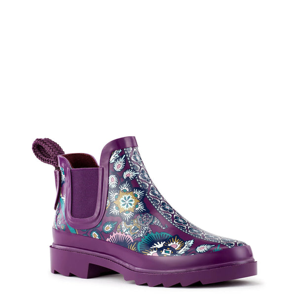 Sakroots Rhyme Rainboot Violet Tapestry World