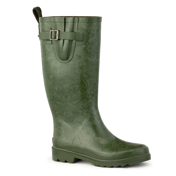 Sakroots Rhythm Rainboot Olive Spirit Desert