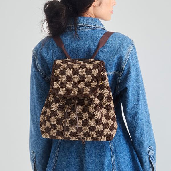 Sakroots Sayulita Backpack Brown Check