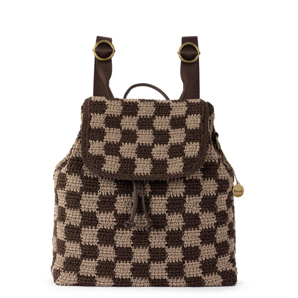 Sakroots Sayulita Backpack Brown Check
