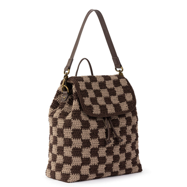 Sakroots Sayulita Backpack Brown Check