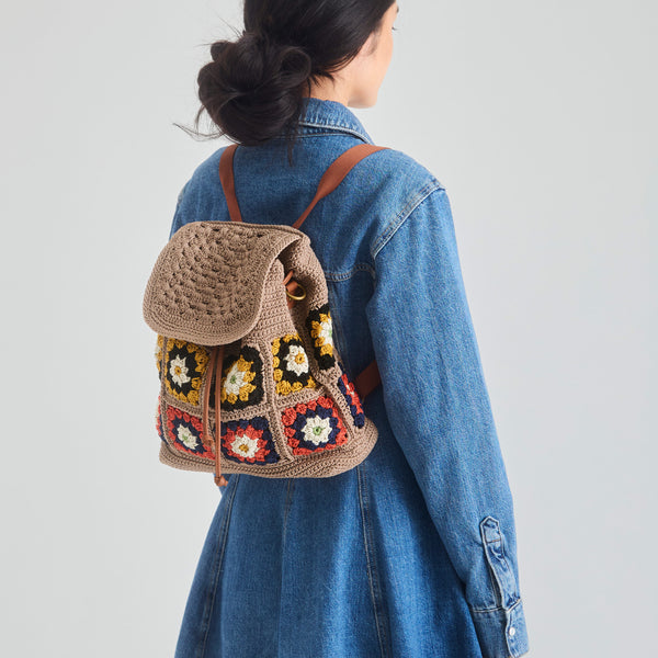 Sakroots Sayulita Backpack Sand Neutral Patch