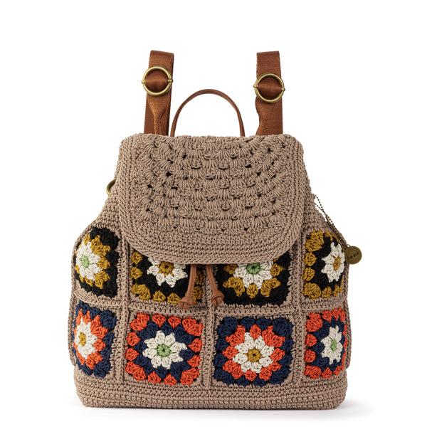 Sakroots Sayulita Backpack Sand Neutral Patch