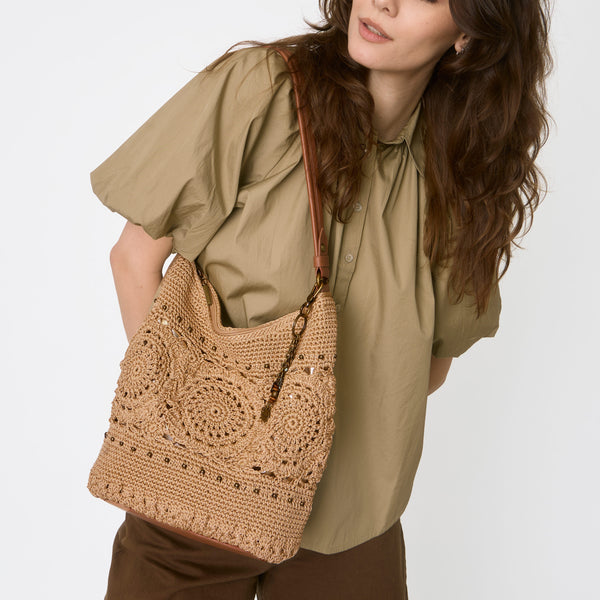 Sakroots Sequoia Hobo Bamboo Medallion