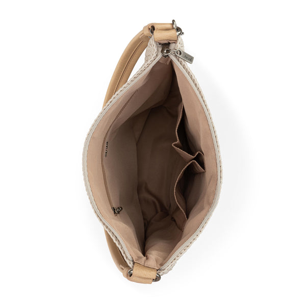 Sakroots Sequoia Hobo Ecru Multi Beads