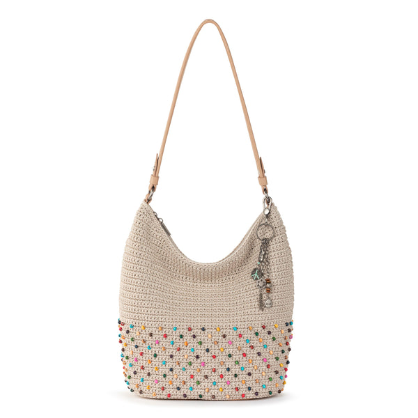 sakroots Sequoia Hobo Ecru Multi Beads