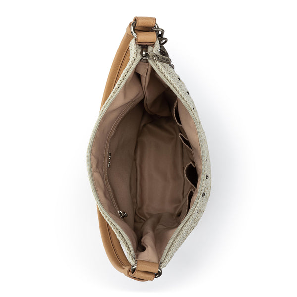 Sakroots Sequoia Hobo Natural Grey Medallion