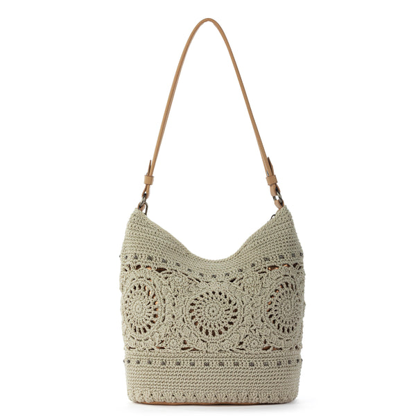 Sakroots Sequoia Hobo Natural Grey Medallion