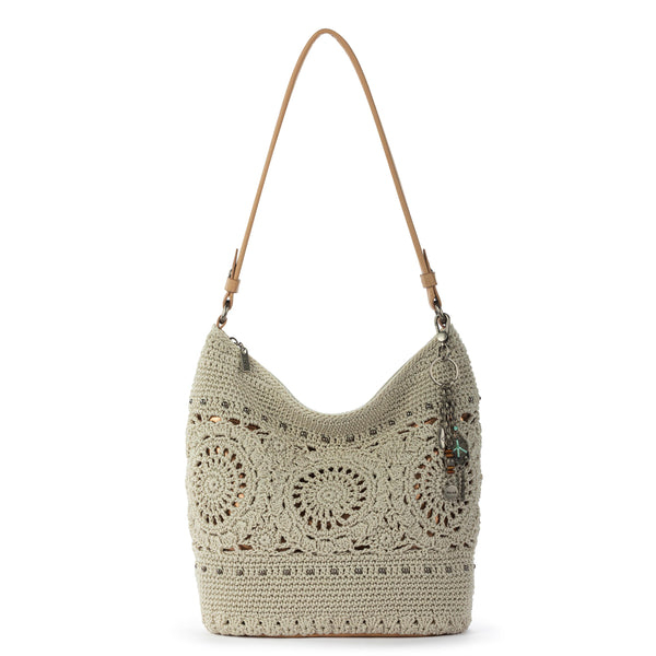 sakroots Sequoia Hobo Natural Grey Medallion