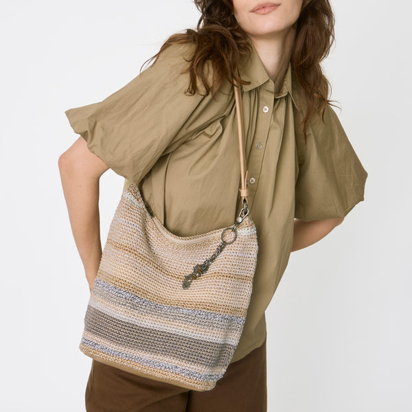Sakroots Sequoia Hobo Sand Stripe