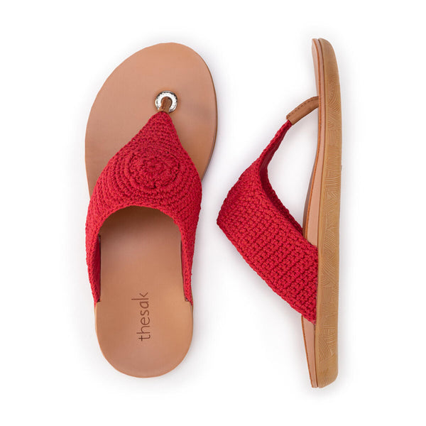 Sakroots Shana Sandal Rocket Red