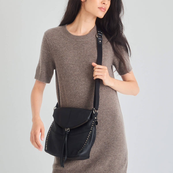 Sakroots Silverlake Flap Crossbody Black